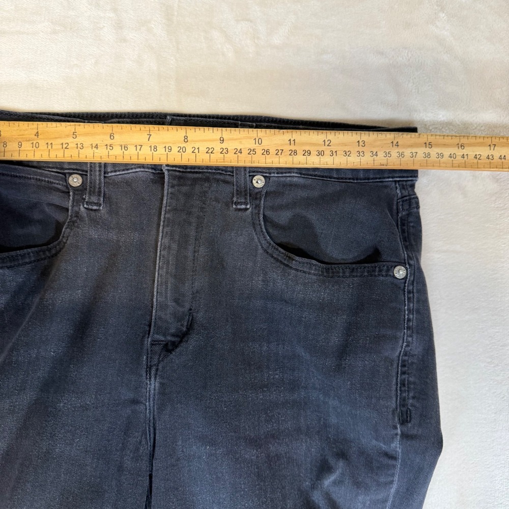 AYR Skinny Jeans Womens Size 30 Black Eclipse Raw Hem High Rise Stretch - Picture 5 of 9
